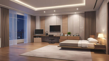 Anime Spacious room design