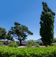 Fototapeta premium archipel toscan, Centre Historique, Italie, jardin, Palazzina Napoleonica dei Mulini, Portoferrario, Toscane