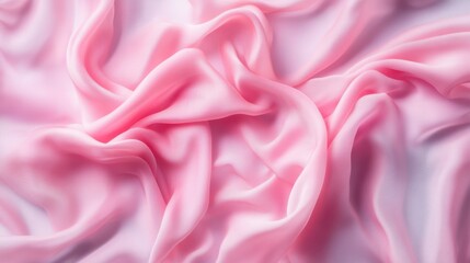 Obraz premium A detailed close-up of soft pink fabric showcasing its delicate texture and inviting warmth.