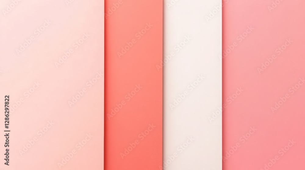 Poster elegant peach and salmon tones create a serene color block background