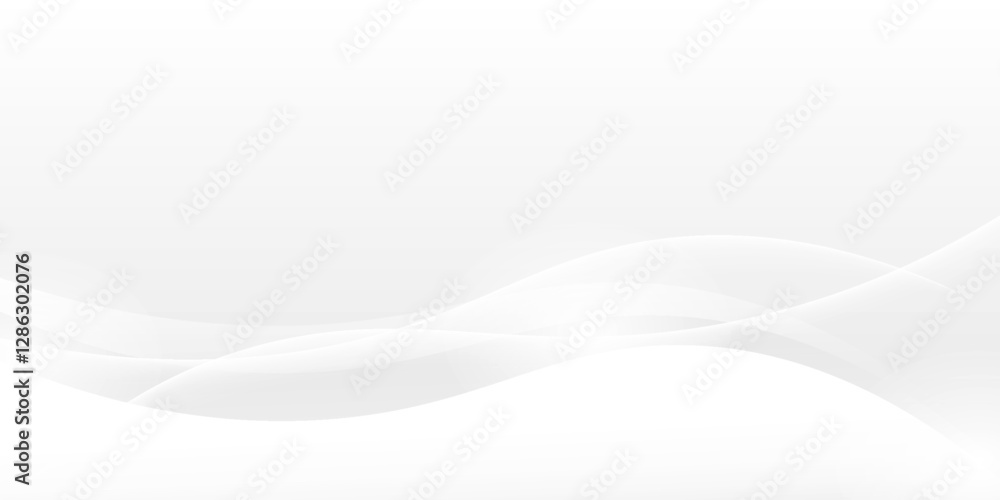 Poster abstract white background with gradient color and artistic dynamic line decoration