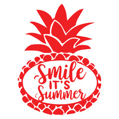 Obraz premium SMILE IT'S SUMMER SMILE IT'S SUMMER GRAPHIC 
