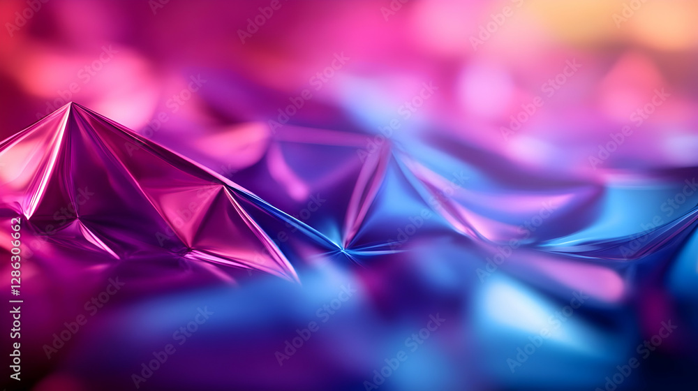 Poster vibrant abstract textures with colorful folds create a dynamic visual experience, enhancing artistic