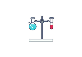 Chemical icon symbol logo png template icon vector illustration