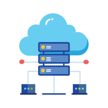 cloud computing concept illustration
