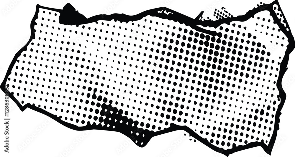 Aufkleber abstract style halftone concept for your graphic design pixelated dot circle line background. vanish