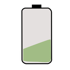 Battery charge flat icons