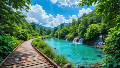 Fototapeta premium river in the jungle