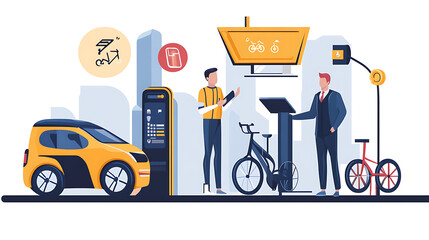 Businessman touch automated data management system to create reports with KPIs and indicators connected to the database. Data analysis with intelligent AI management system to create reports with KPIs