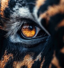 A close-up of an elephant's face, focusing on its trunk and eye. 