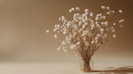 A decorative vase elegantly holds a bouquet of fresh, vibrant white flowers, adding a touch of beauty to any setting.