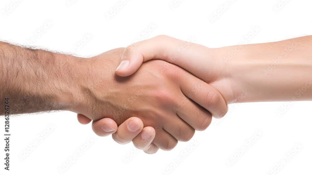Poster commitment gesture emphasizing partnership and