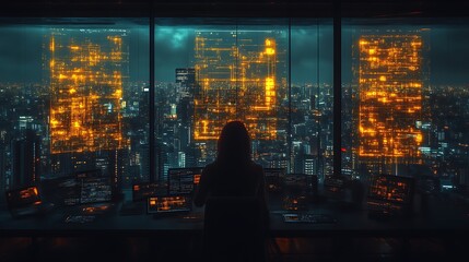 Cityscape Control Room - Night Watch