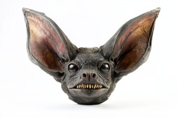 Intriguing sculpted bat head with large ears