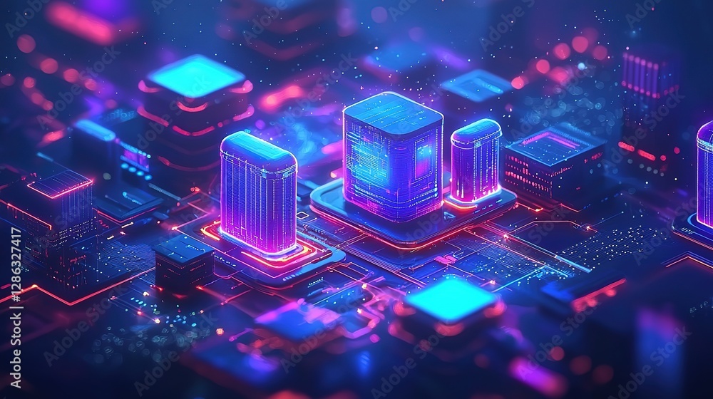 Poster big data, wireless information flow. data portal, open data system. global cyberspace concept. high 