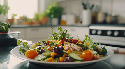 salad with tomatoes and feta