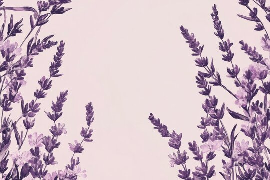 Lavender flower banner layout ideal for upscale gatherings and nature-inspired marketing campaigns