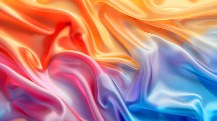 Obraz premium Abstract Background - Flowing Fabric in Vibrant Colors