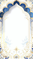 minimalist Ramadan themed Instagram story template design