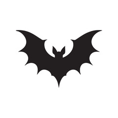 Black Bat Silhouette Illustration – Vampire Bat Vector Clipart