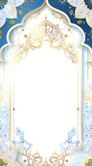 minimalist Ramadan themed Instagram story template design