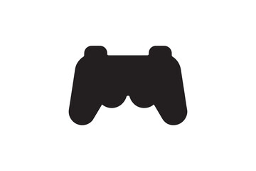 gaming controller console  icon vector silhouette isolated in white background
