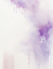 Naklejka premium abstract colorful background - abstract light purple watercolor splash background - Generative AI