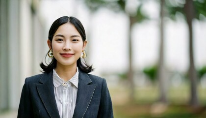 笑顔の綺麗めな日本人女性