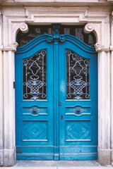 Beautifully decorated doors Wroclaw, Poland.