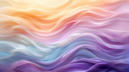Obraz premium Abstract Background - Flowing Pastel Waves of Color