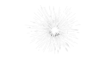 Fototapeta premium Minimalistic firework element isolated on transparent PNG. Decorative Element art.