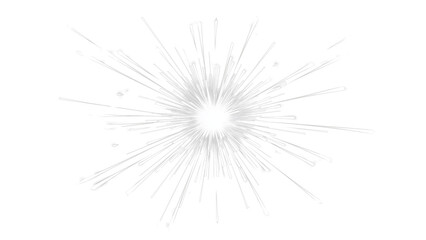 Fototapeta premium Minimalistic firework element isolated on transparent PNG. Decorative Element art.