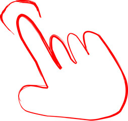 gesture icon in doodle style