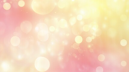 Soft pastel bokeh background with light circles for greeting cards and festive designs