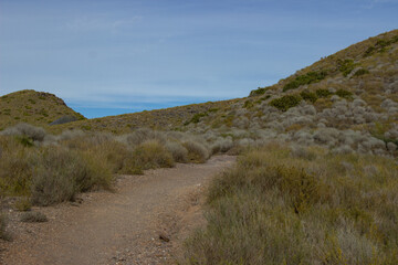 Landscape of the mountains and land. Spain.