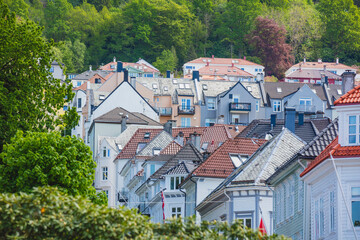 Obraz premium Spring in Bergen Norway