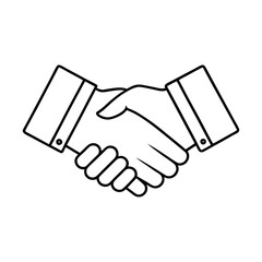 Naklejka premium handshake vector format