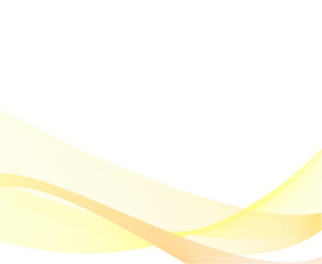 黄色オレンジのウェーブ背景