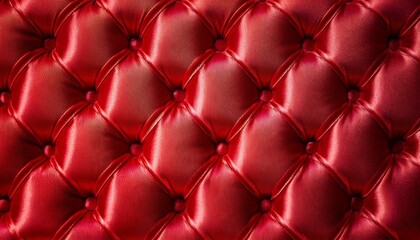 Red Velvet Chesterfield Upholstery Texture
