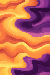 Fototapeta premium Golden sunset gradient, rich oranges and yellows blending into deep purple,