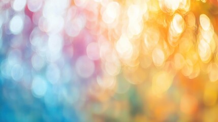 Obraz premium Vibrant multicolored bokeh overlay designed for modern graphic designs.