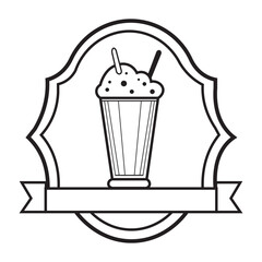 Vector illustration of a glass of soda | generative AI.
