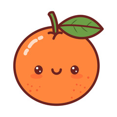 Cute Cartoon Orange Illustration