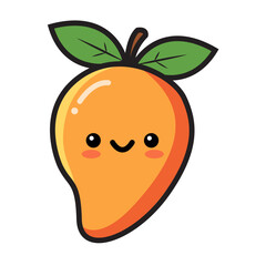 Cute Cartoon Manggo Illustration