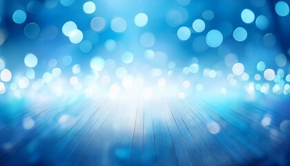 A sky blue background with subtle shimmering bokeh lights, adding elegance to bright and modern visuals.