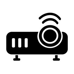 vector illustration of a video projector