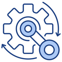Mechanical Blue Icon