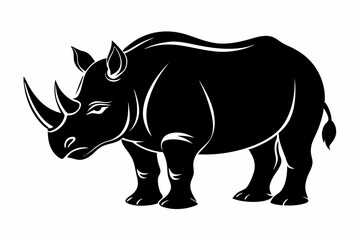 Obraz premium shark silhouette black vector