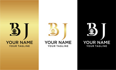 Initial letter B beauty luxury