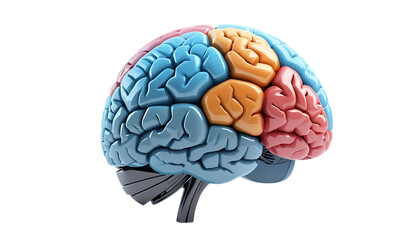AI brain 3d cartoon png